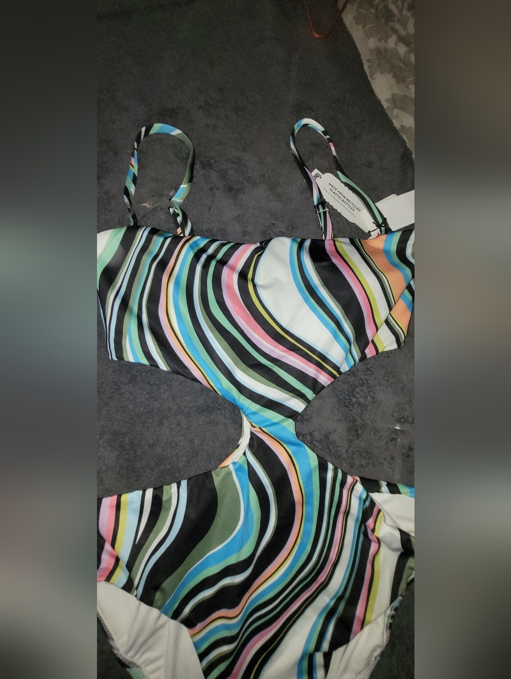 Sanctuary Women's Multi-Color Swirl One-Piece Swim Bodysuit